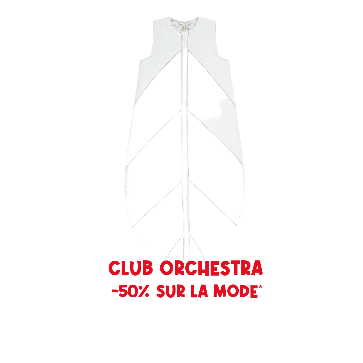 Sleeveless polyester sleep sack with cotton lining TOG 3/3.5 - Prémaman